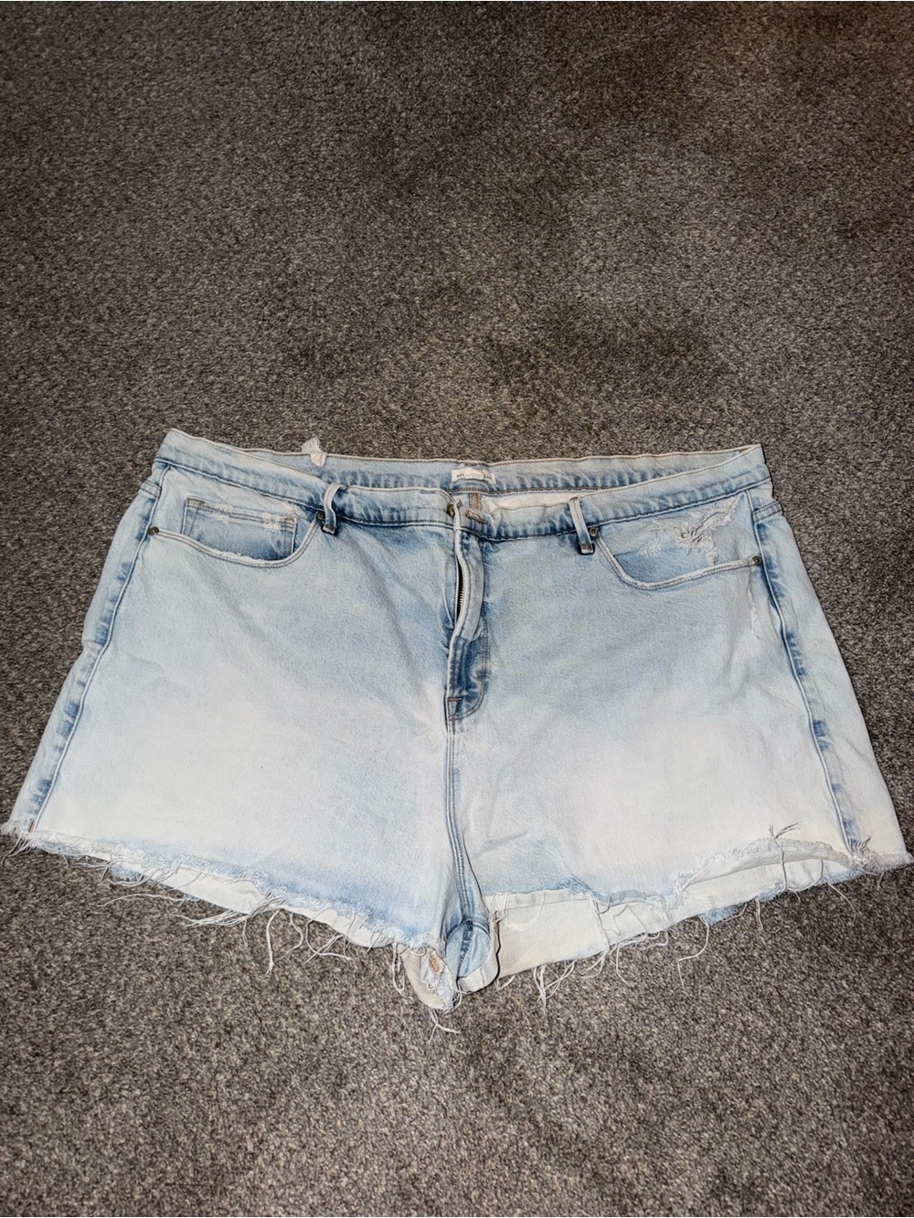 Good American denim shorts